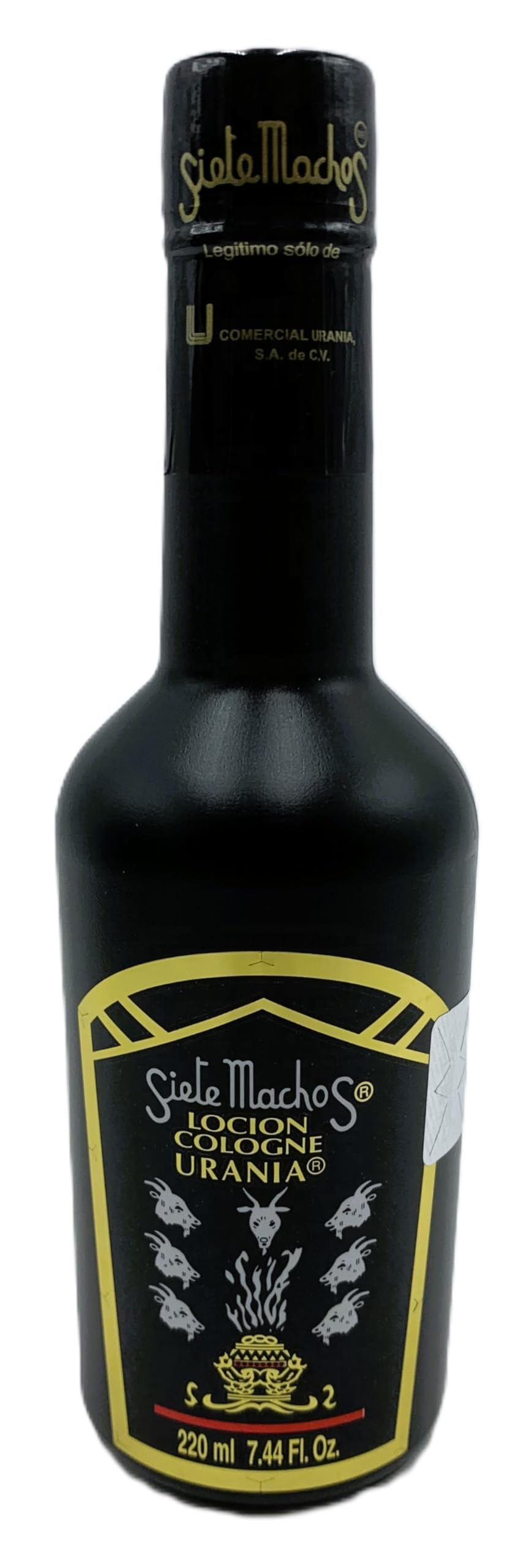 Siete Machos URANIA original bottle front view for daily wear
