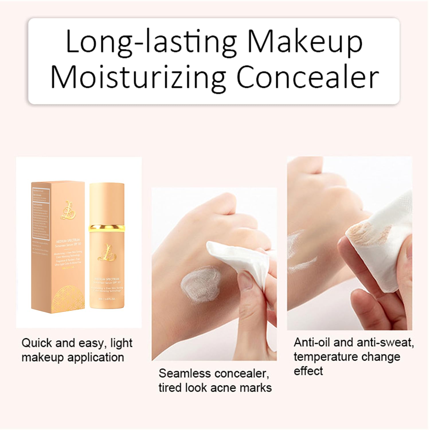 Sigoyi Foundation 4-in-1 hydration formula keeps skin moisturized during wear