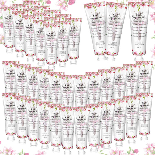 Siifert Christian body lotion gift set with 48 bottles for church events