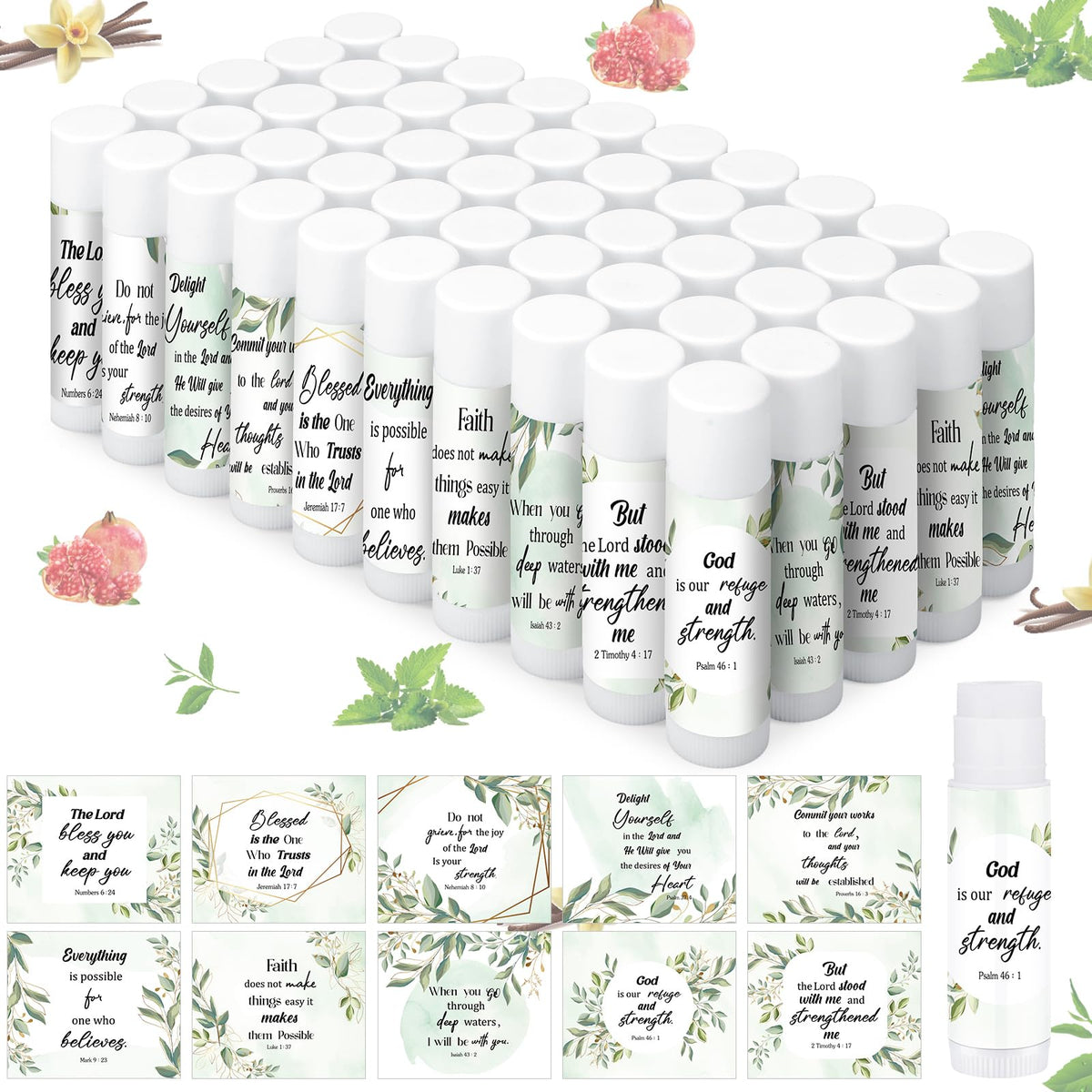 Siifert Christian lip balm with Bible verse packaging for thoughtful gifts.