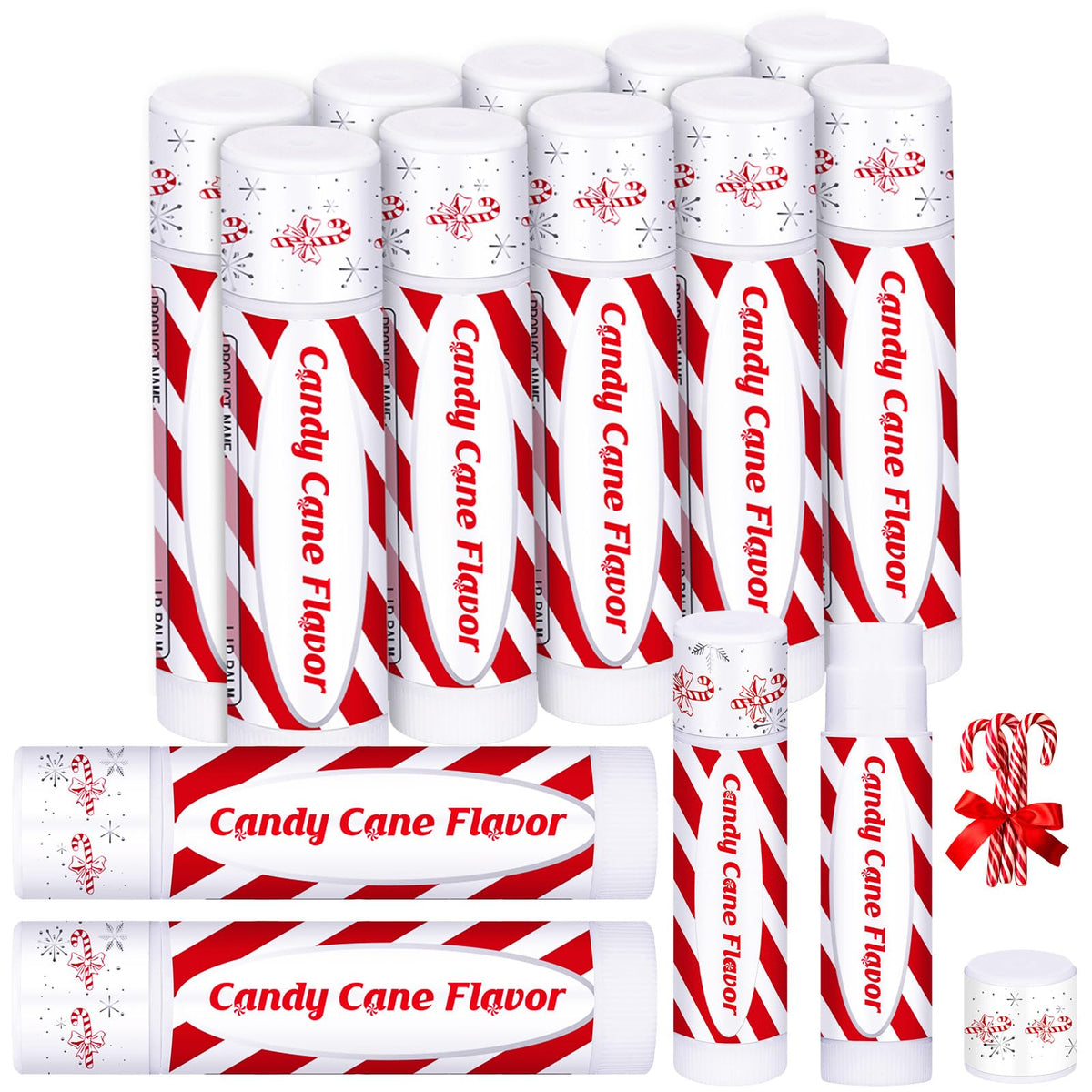 Siifert Christmas lip balm 10-pack packaging, ideal for gifting and holiday decor