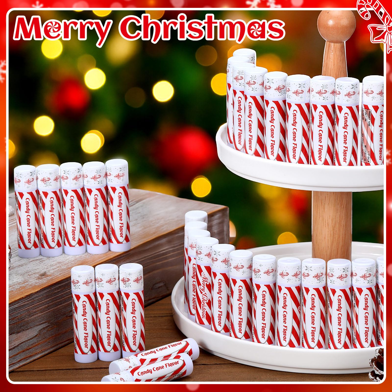 Siifert peppermint candy scent lip balm close-up, perfect for stocking stuffers