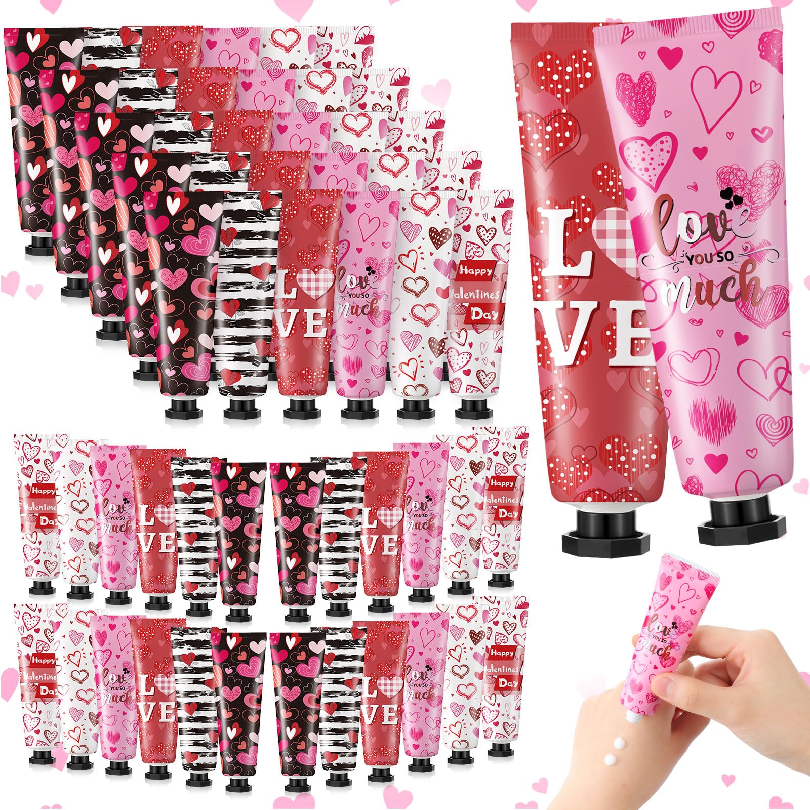 Siifert Valentine Hand Cream 30ml bulk pack, travel-friendly moisturizer for hands.