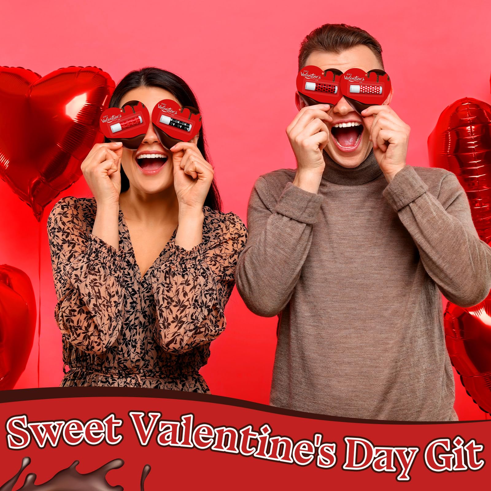 Siifert heart lip balms displayed for wedding or birthday decor