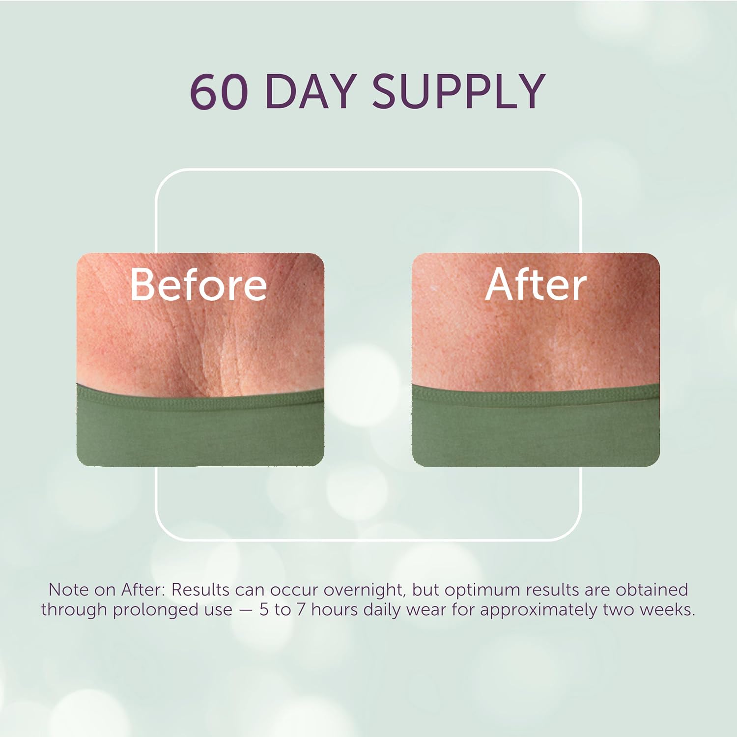 Silc Skin Decollette Pad application guide shows easy placement and layering.