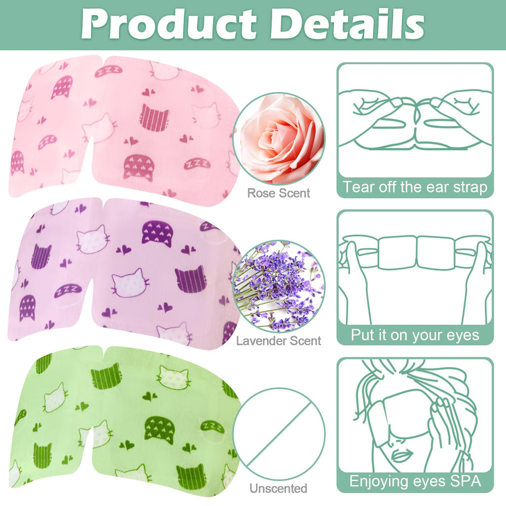 Silicherry unscented steam eye mask for sensitive eyes and calm warmth.