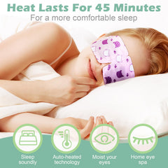Silicherry eye mask elastic ear straps provide secure fit during travel or work.