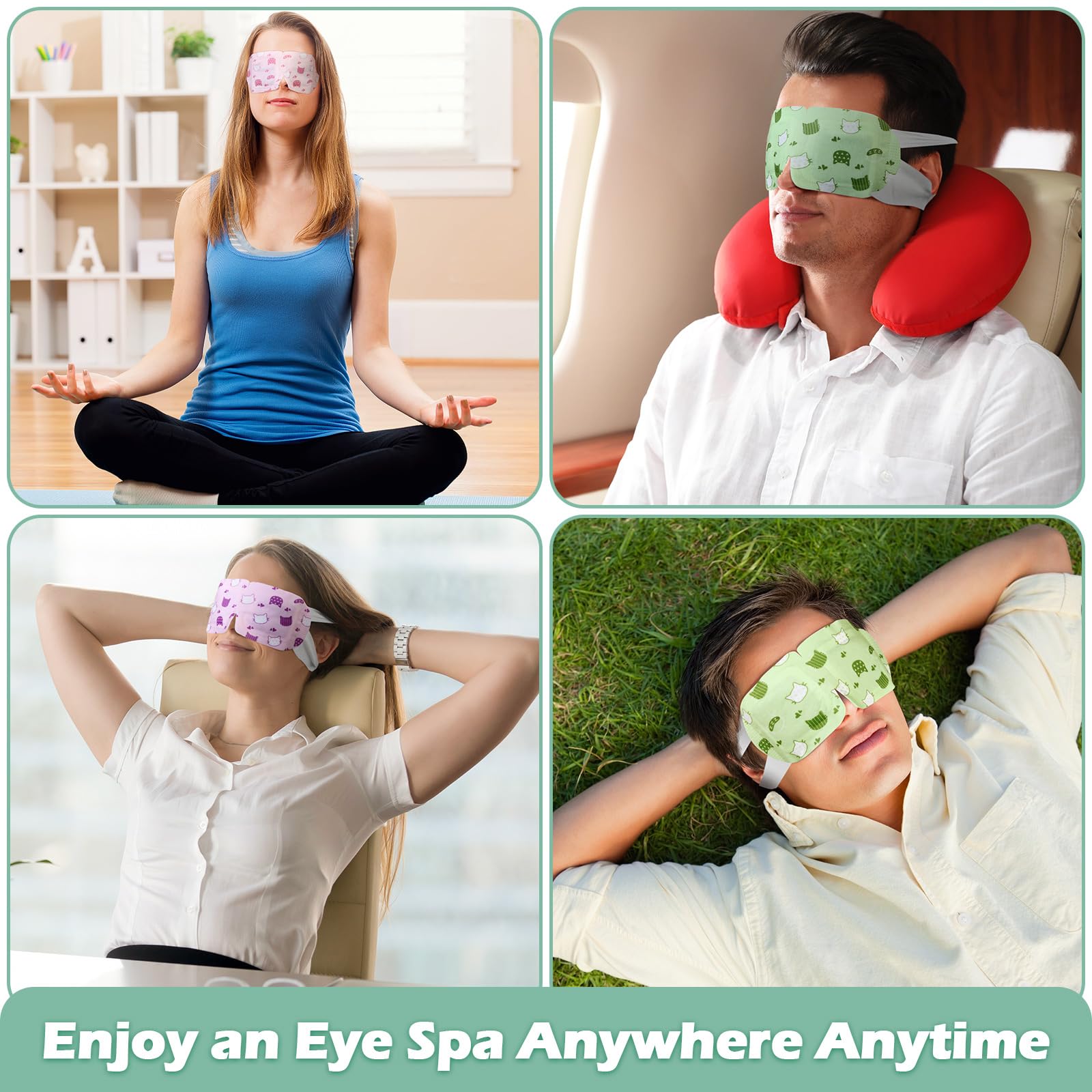Silicherry relaxing eye spa at night helps unwind before sleep.