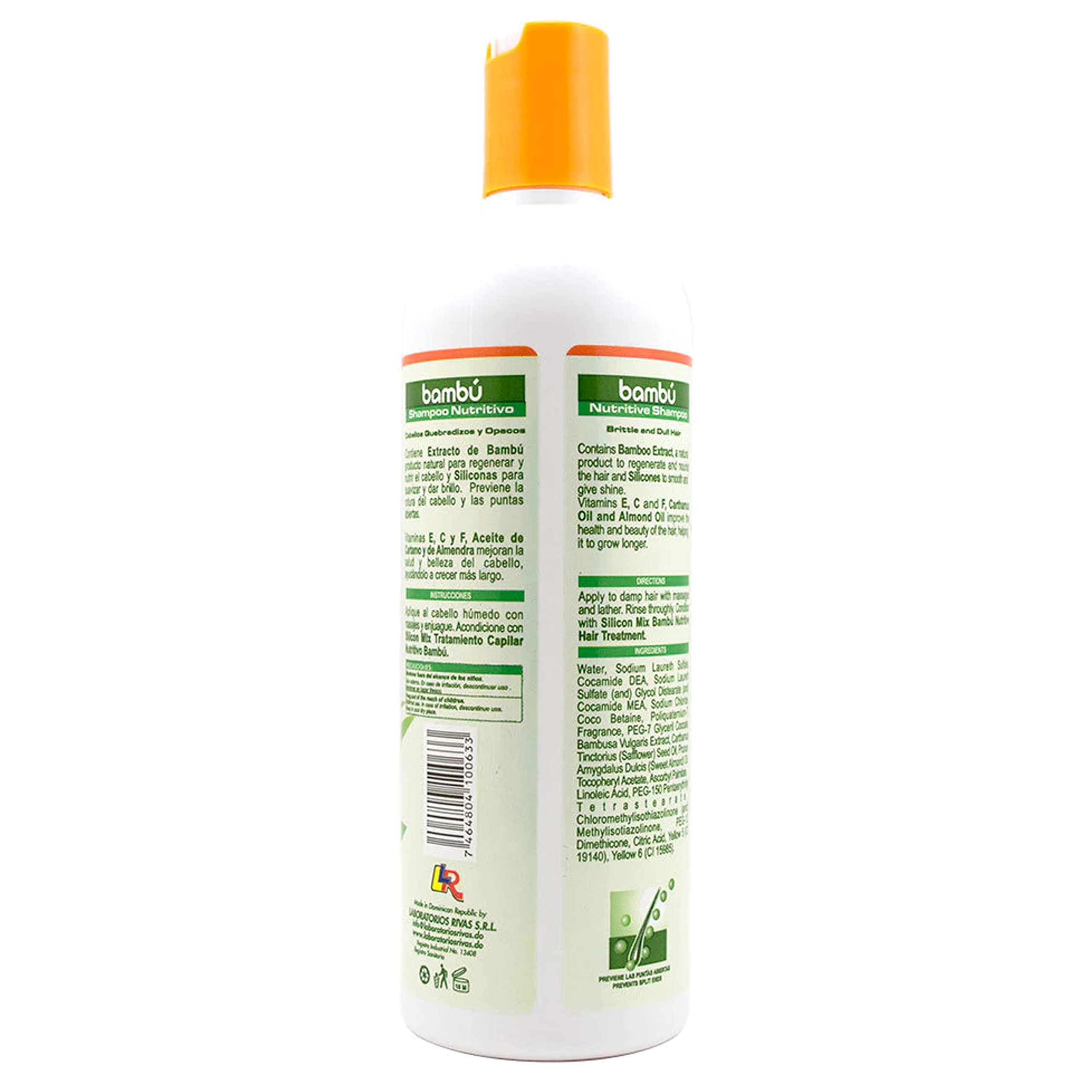 Pouring action of Bamboo shampoo bottle for label clarity
