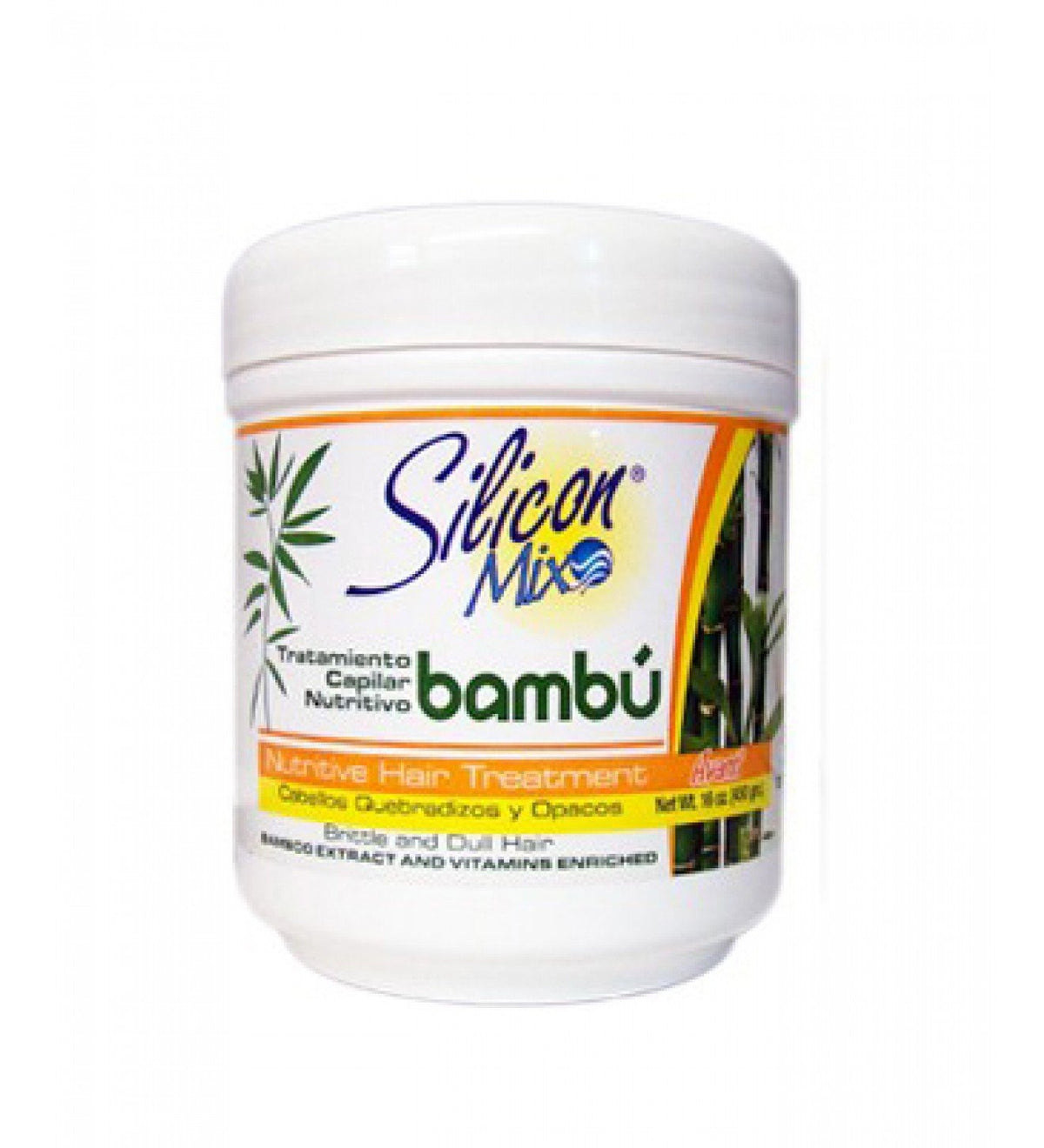 Silicon Mix Bambu Nutritive Hair Treatment bottle (16oz) for nourished, smoother hair.