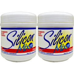Silicon Mix Intensive Hair Treatment bottle pour for smooth, shiny hair.