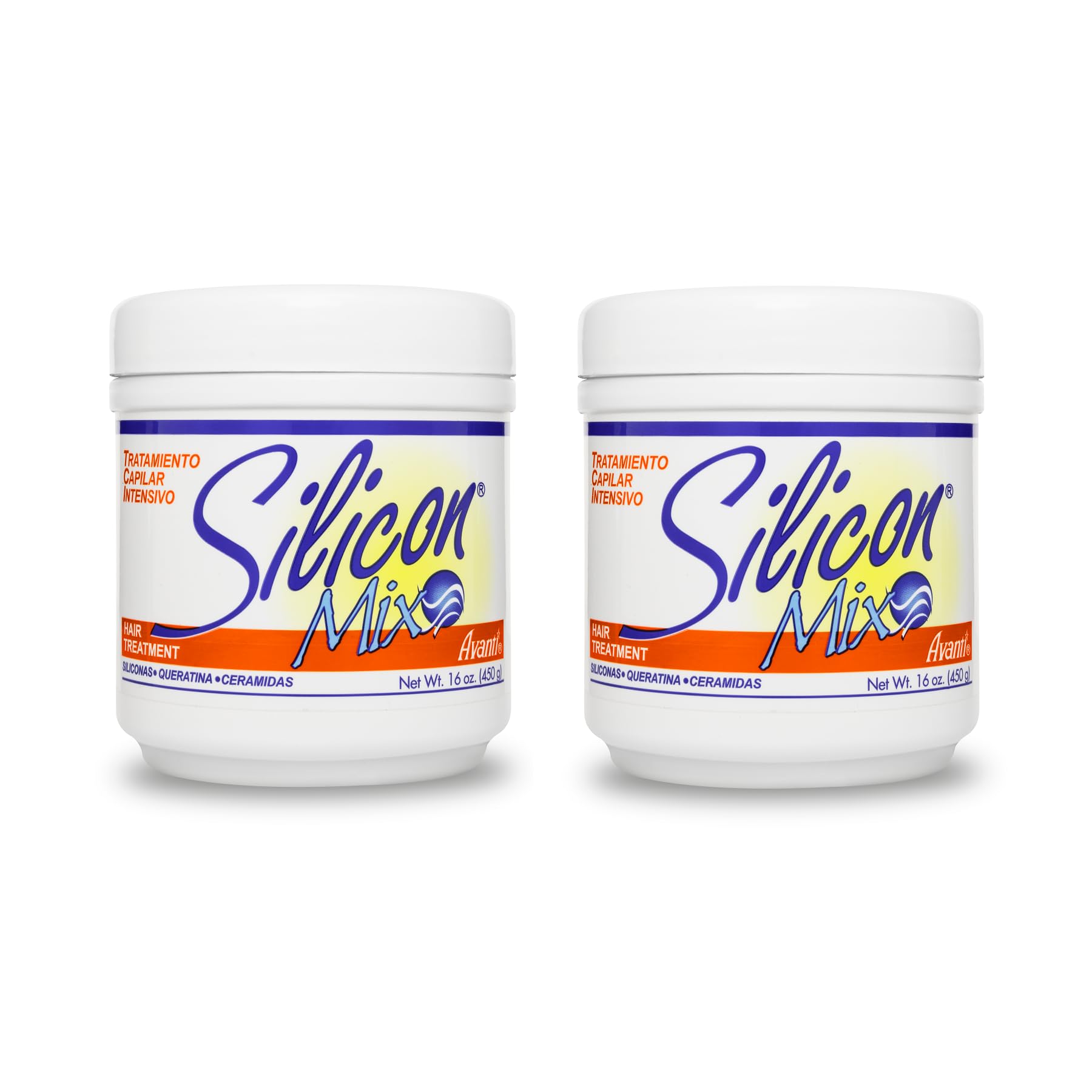 Silicon Mix Treatment bottle in a two-pack, designed for deep conditioning and smoother detangling.