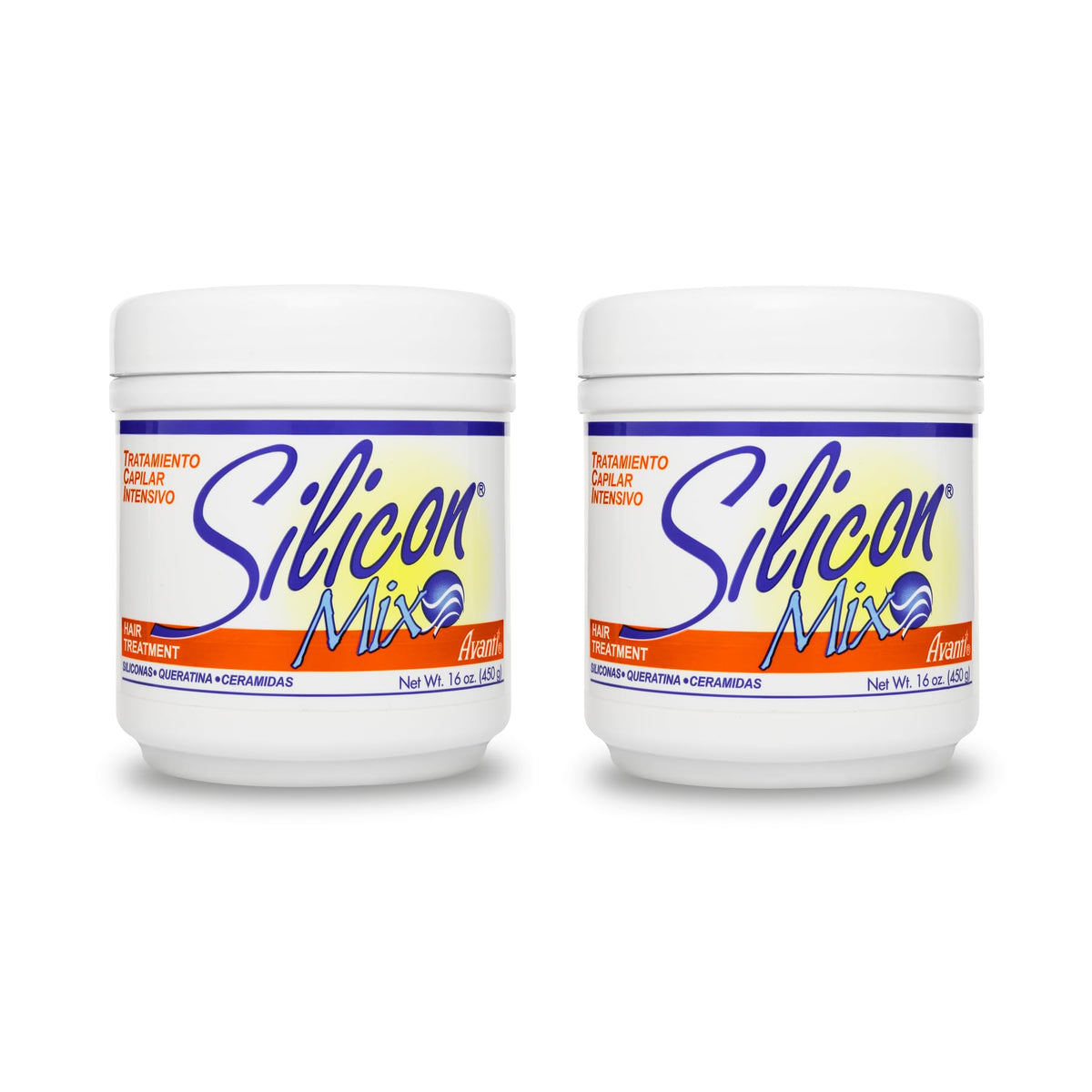 Silicon Mix Treatment bottle in a two-pack, designed for deep conditioning and smoother detangling.