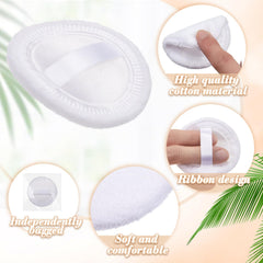 SiliFine puff in use, demonstrates gentle, even powder application