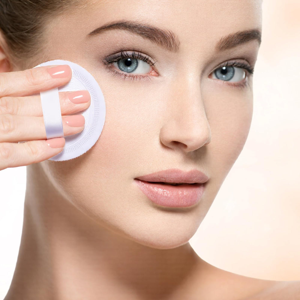 SiliFine travel ready puff set fits bags for quick touch ups