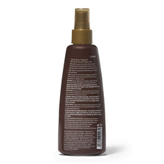 Silk Elements Megasilk Olive Heat Protection Spray label highlights olive and silk benefits.