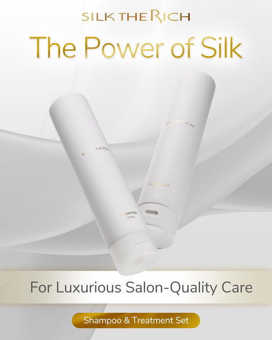 SILK THE RICH conditioner bottle closeup showcasing ceramides for hydration.