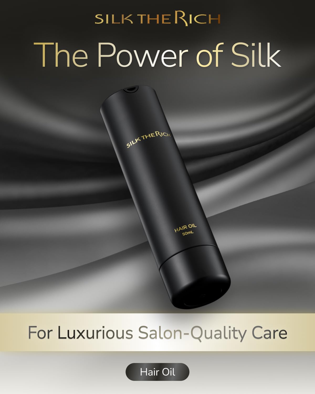 Close-up of application dropper for precise smoothing and detangling.