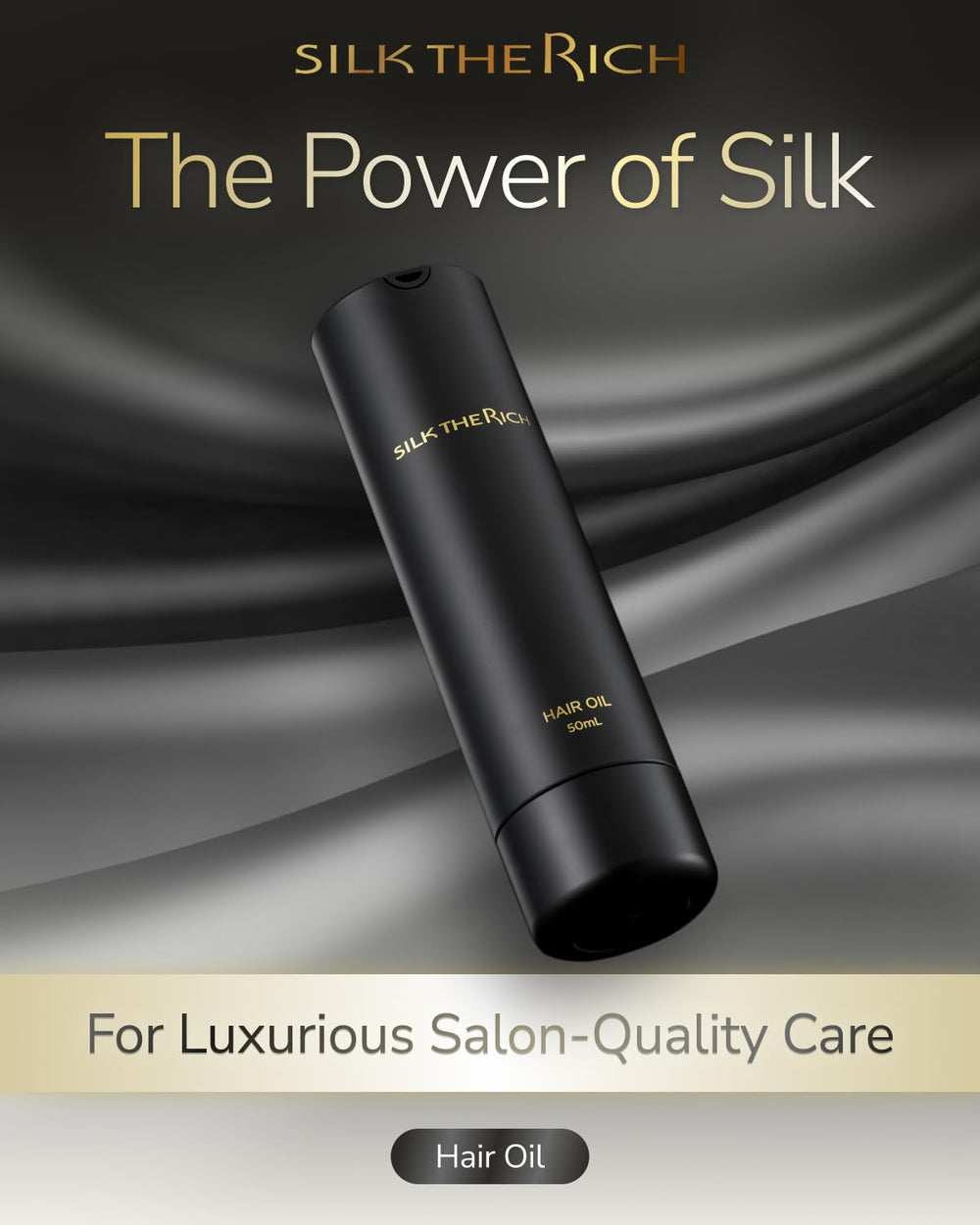 Close-up of application dropper for precise smoothing and detangling.
