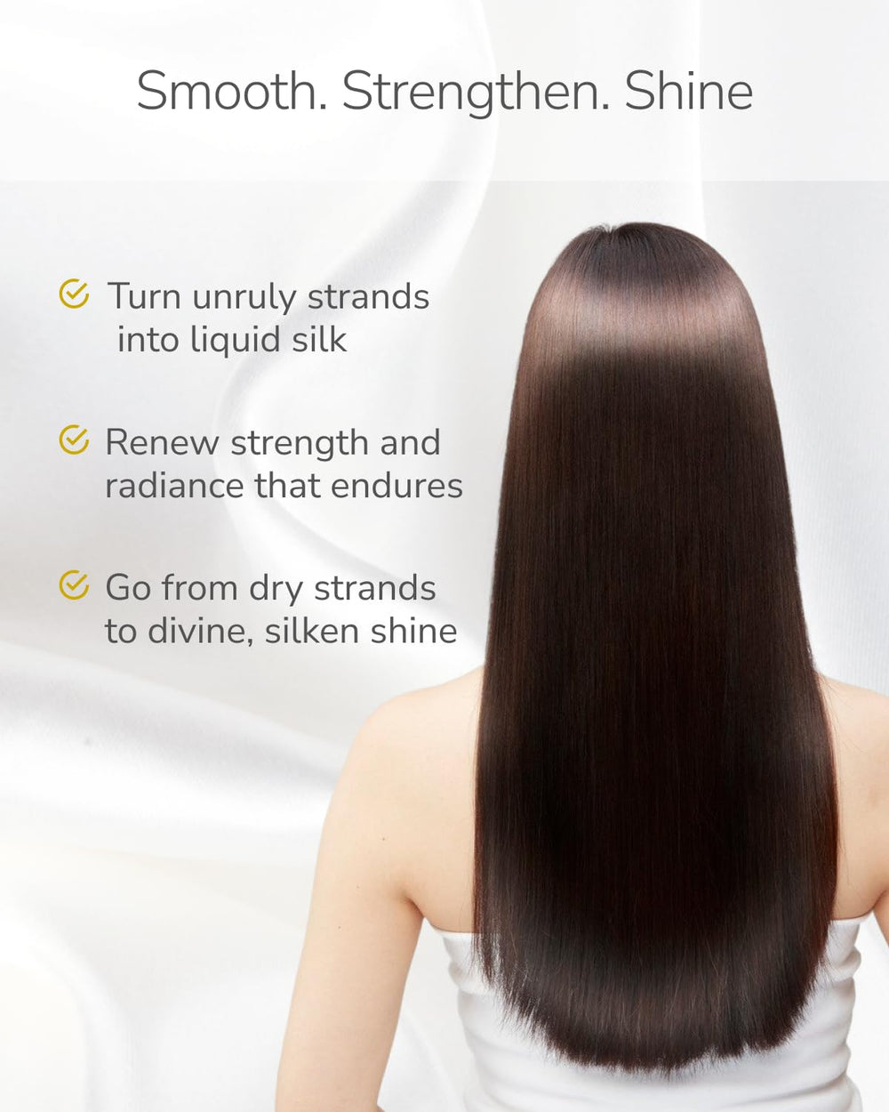 SILK THE RICH travel-size bottle ideal for on-the-go shine and frizz control.