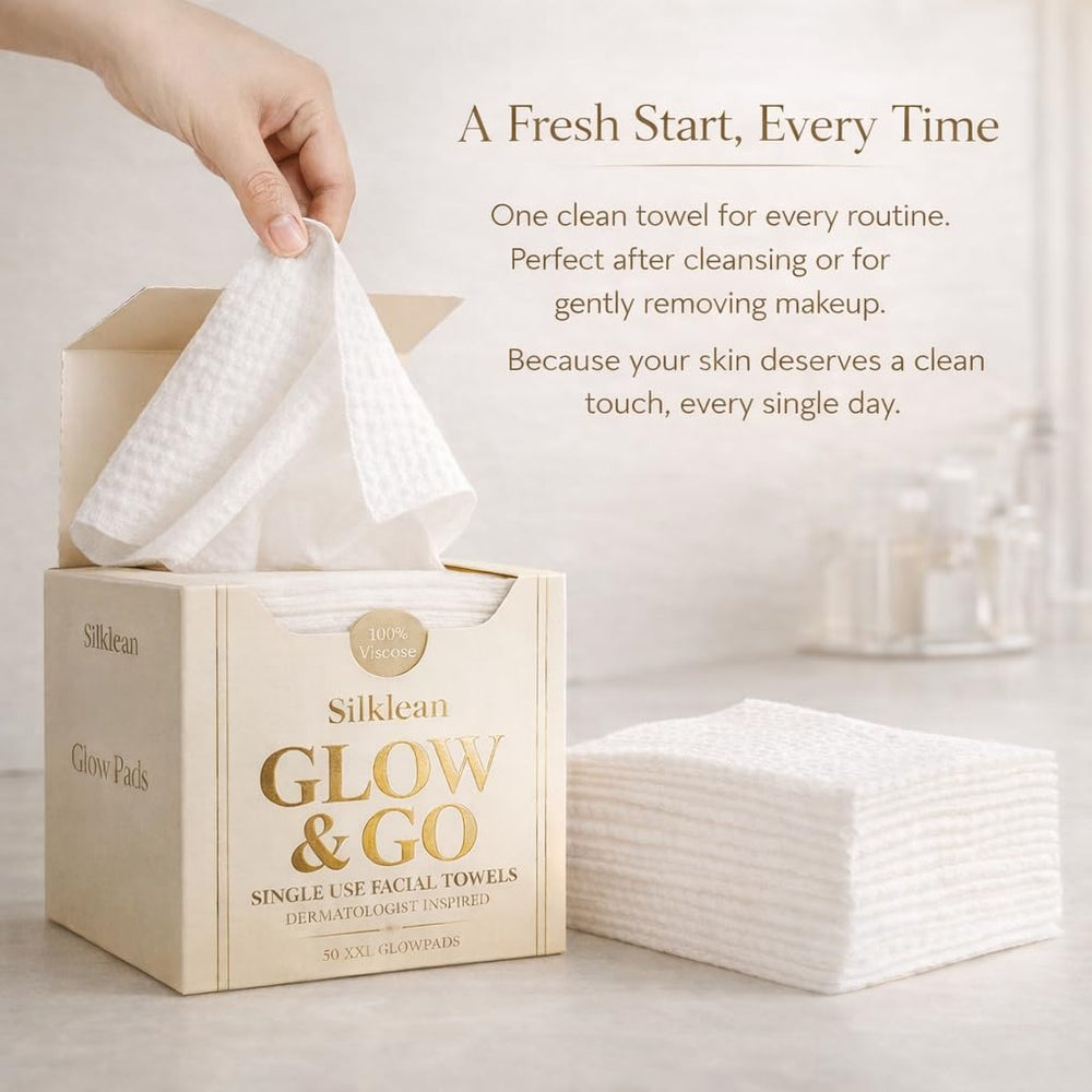 Instant absorption feature of Silklean Glow Go towel in action.