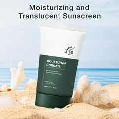 Silky Moisture Sunscreen application demonstrates light, non-greasy finish