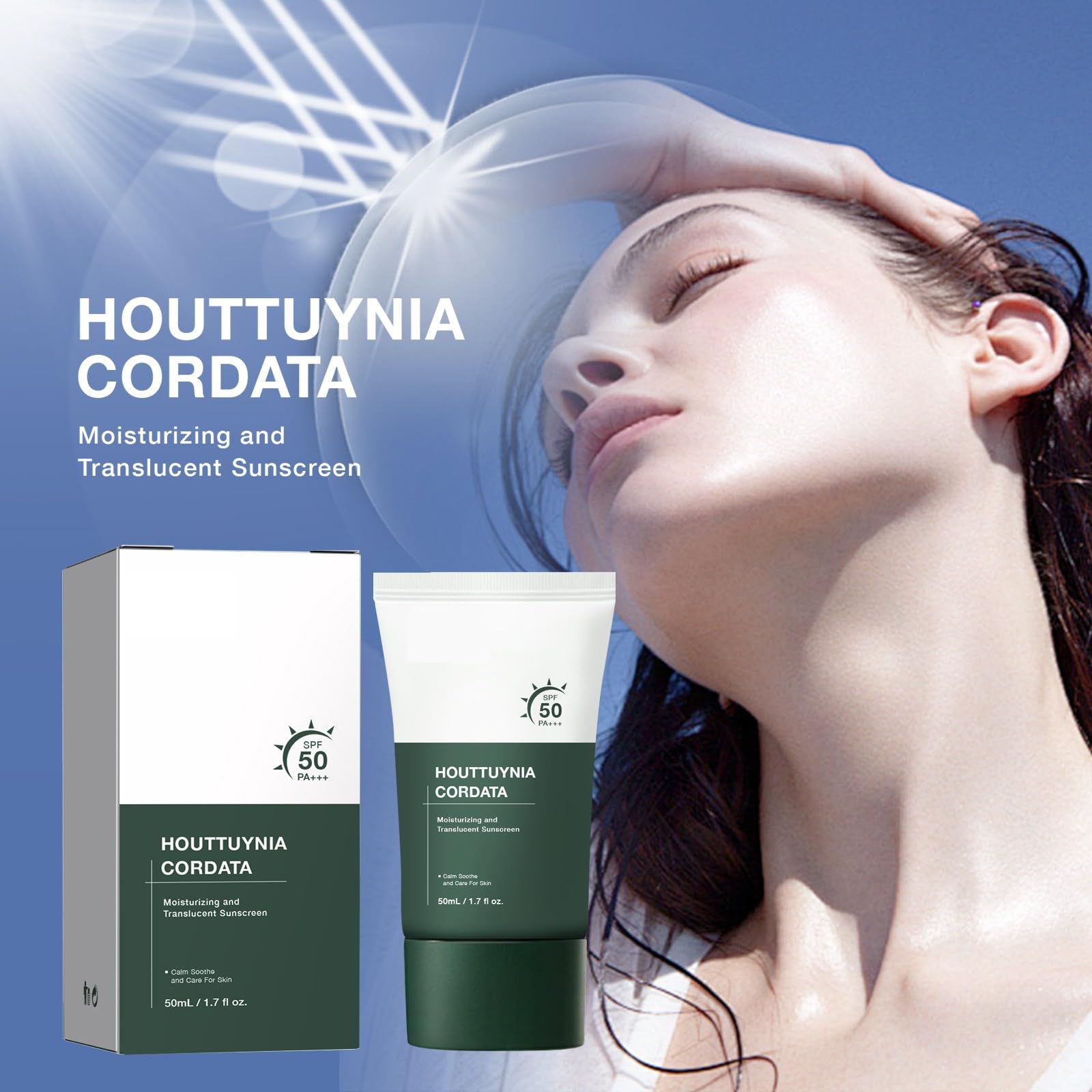 Silky Moisture Sunscreen spread demonstrates easy application without white cast