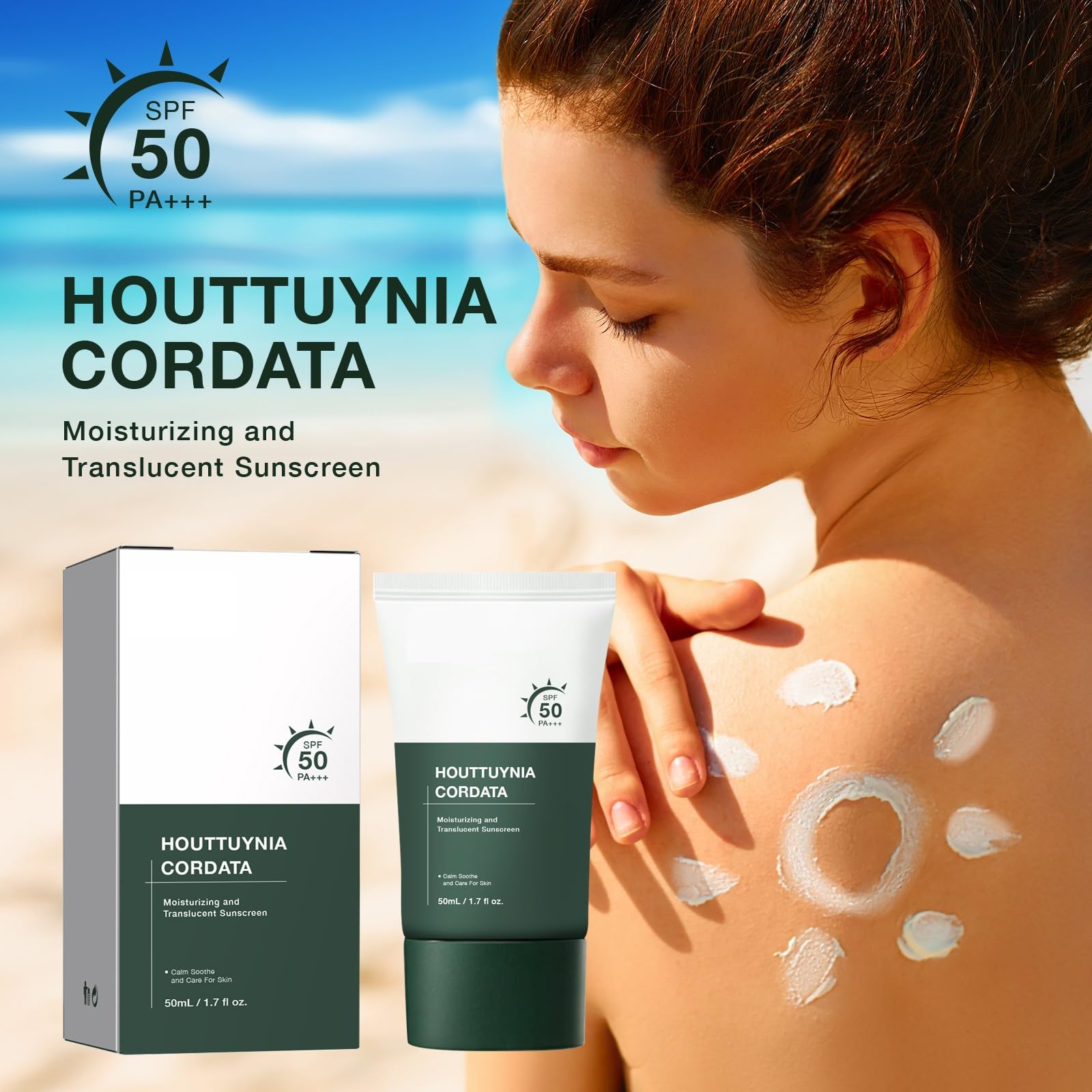 Silky Moisture Sunscreen under makeup friendly for smooth resilience