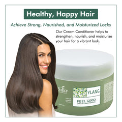 SILKY Technobasic Ylang Rinse packaging highlights sulfate free and paraben free benefits