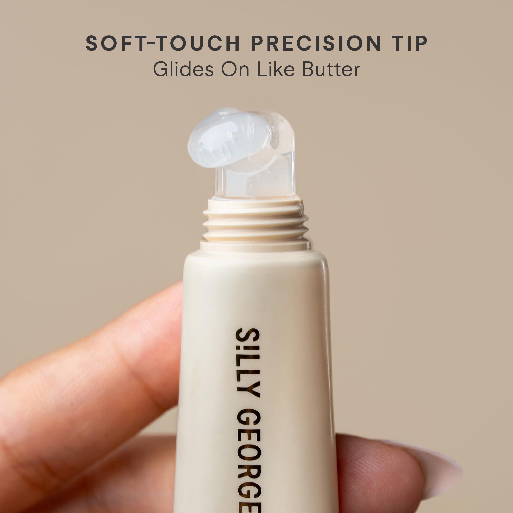 Silly George Lip Gloss Revival tube cap close-up for easy grip