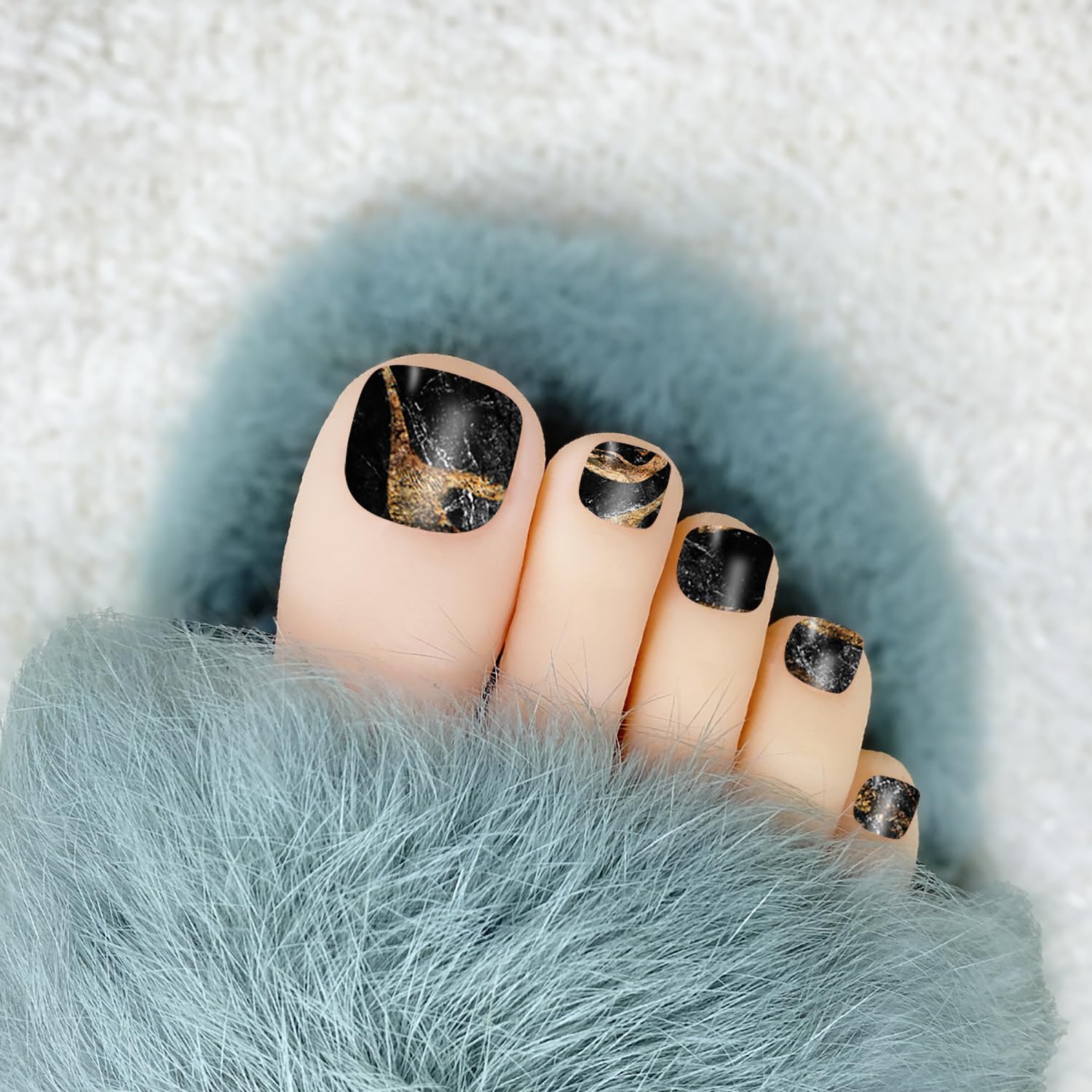 SILPECWEE toe nail stickers easy application suitable for beginners