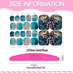 SILPECWEE toe nail stickers no bubbles for clean, smooth application
