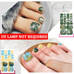 SILPECWEE self-adhesive toe nail wraps for simple at-home nail art