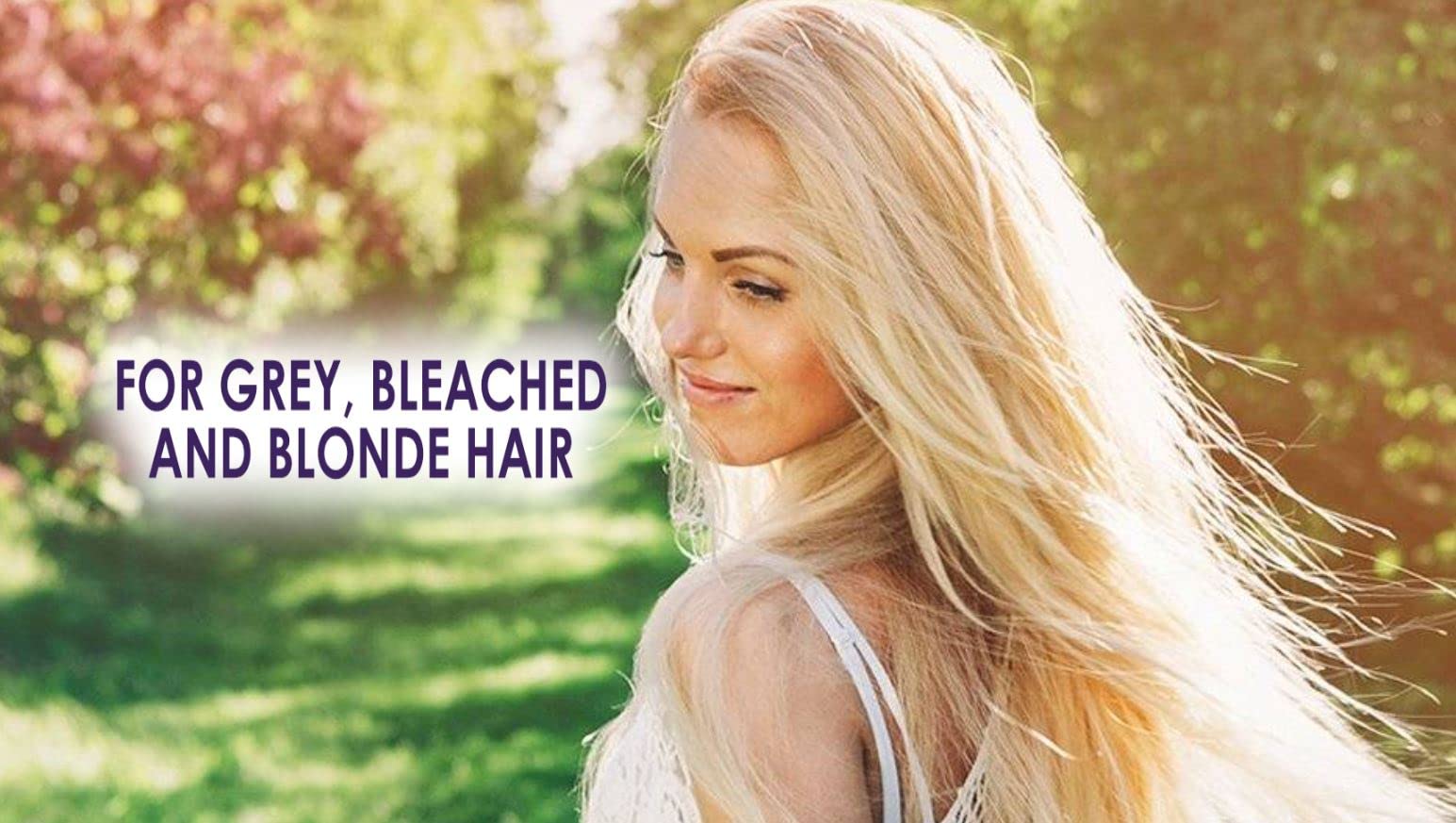 Wet hair after applying Silver Fox shampoo for gentle cleansing on grey tones.