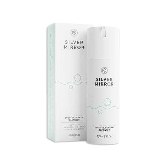 Silver Mirror Everyday Cream Cleanser bottle for daily hydration