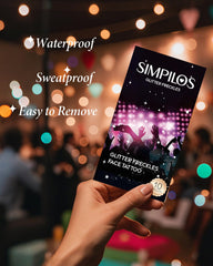 Simpilos Glitter Freckles on shoulder provide festival-grade shine for outfits.