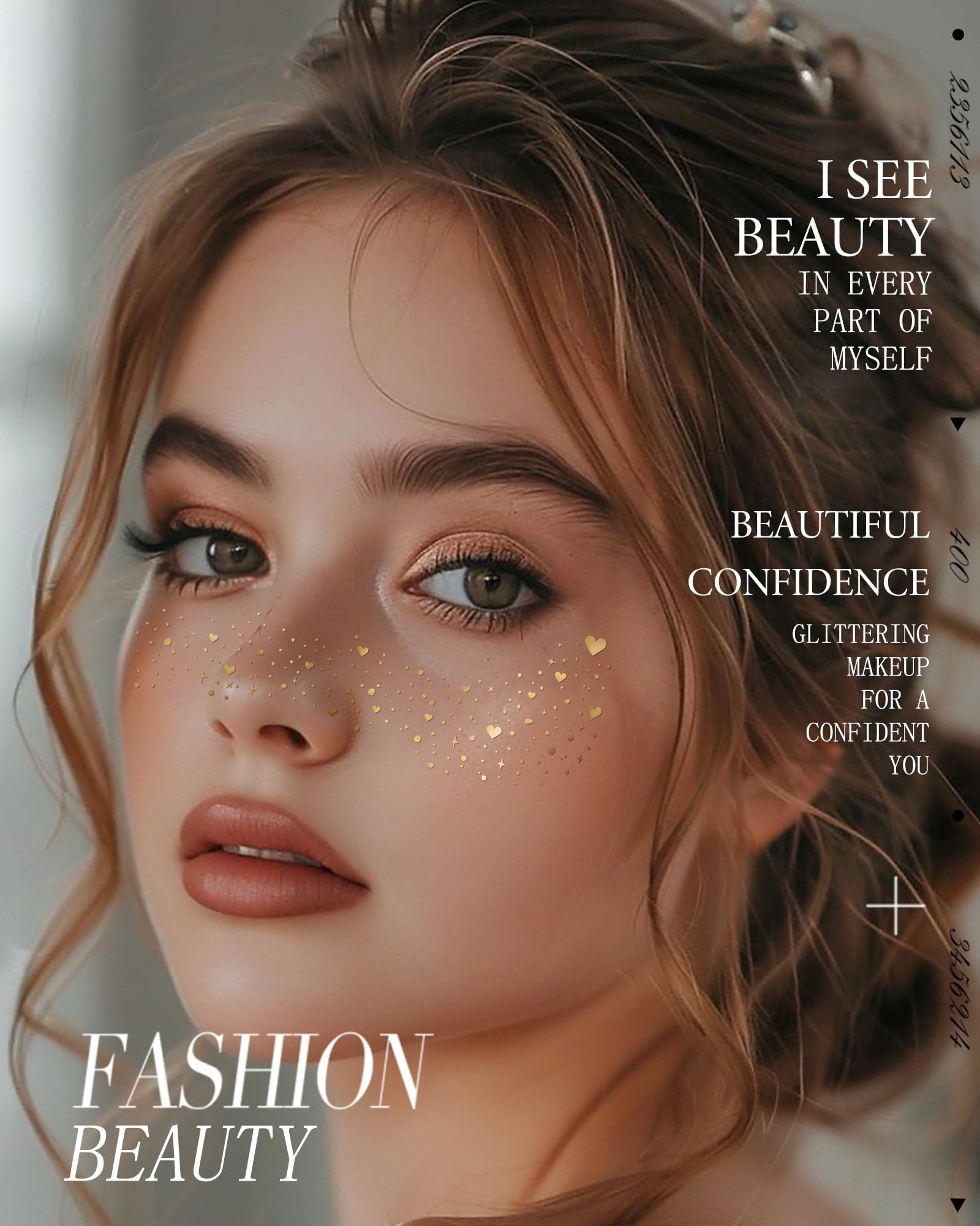 Simpilos Glitter Freckles skin-friendly, non-toxic design suits sensitive skin.