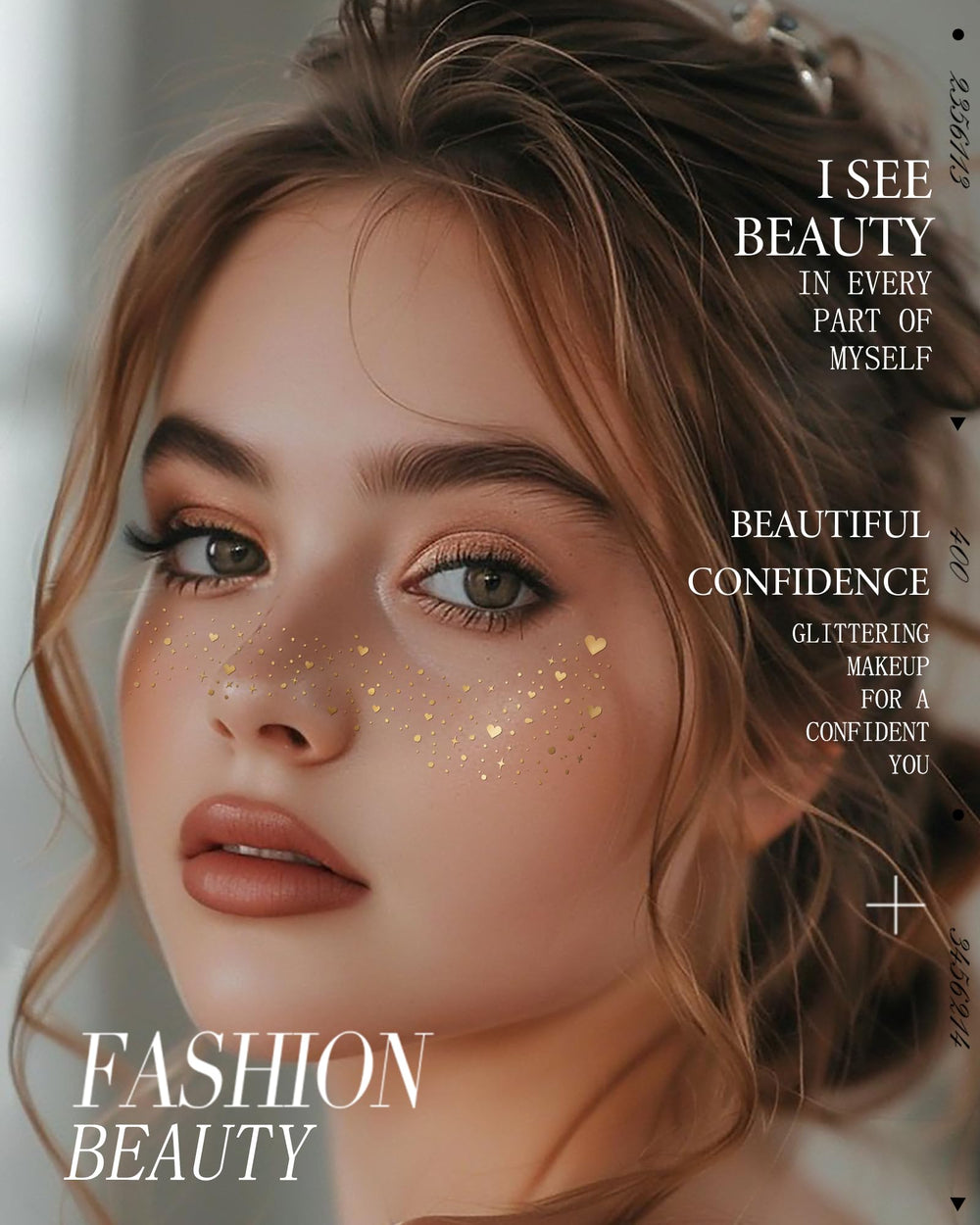 Simpilos Glitter Freckles skin-friendly, non-toxic design suits sensitive skin.