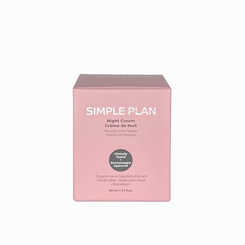 Simple Plan Night Cream jar shows lightweight, non-greasy moisture for daily use.