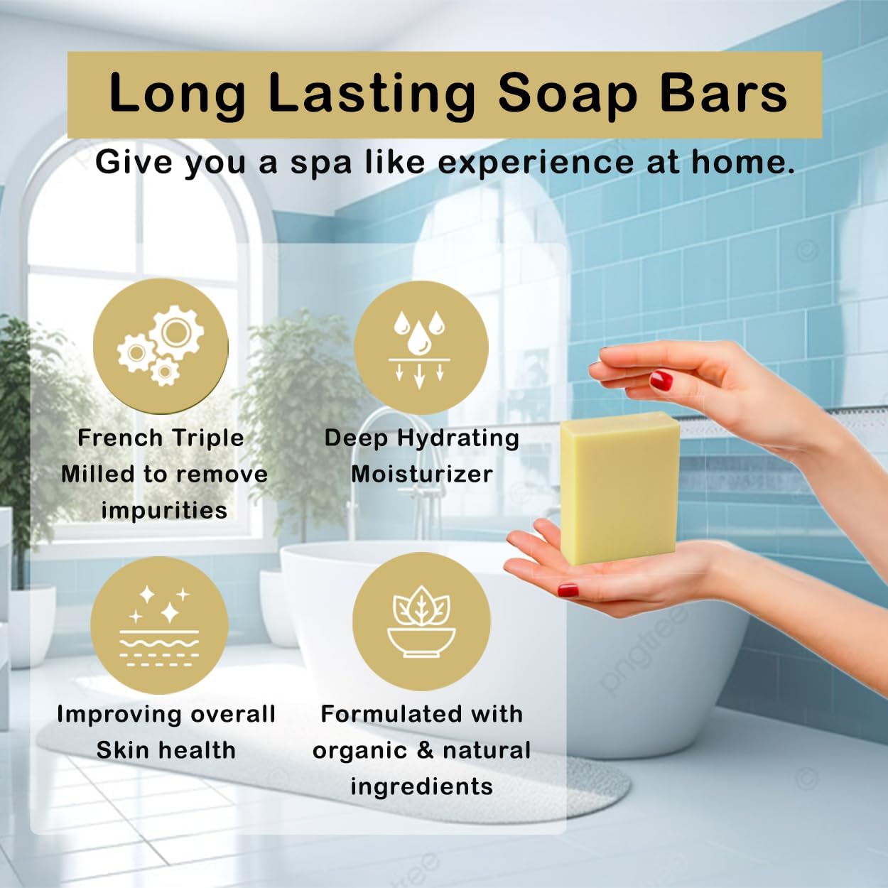 French triple milled soap bar shows refined texture from Simple Scents Australia.