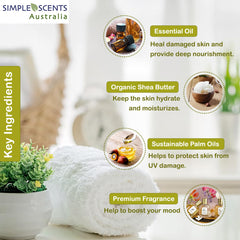 Ingredients spotlight: plant oils and natural fragrance in Simple Scents Australia lemongrass soap.