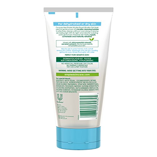 Simple Water Boost hydrates dehydrated skin with minerals and plant extract.