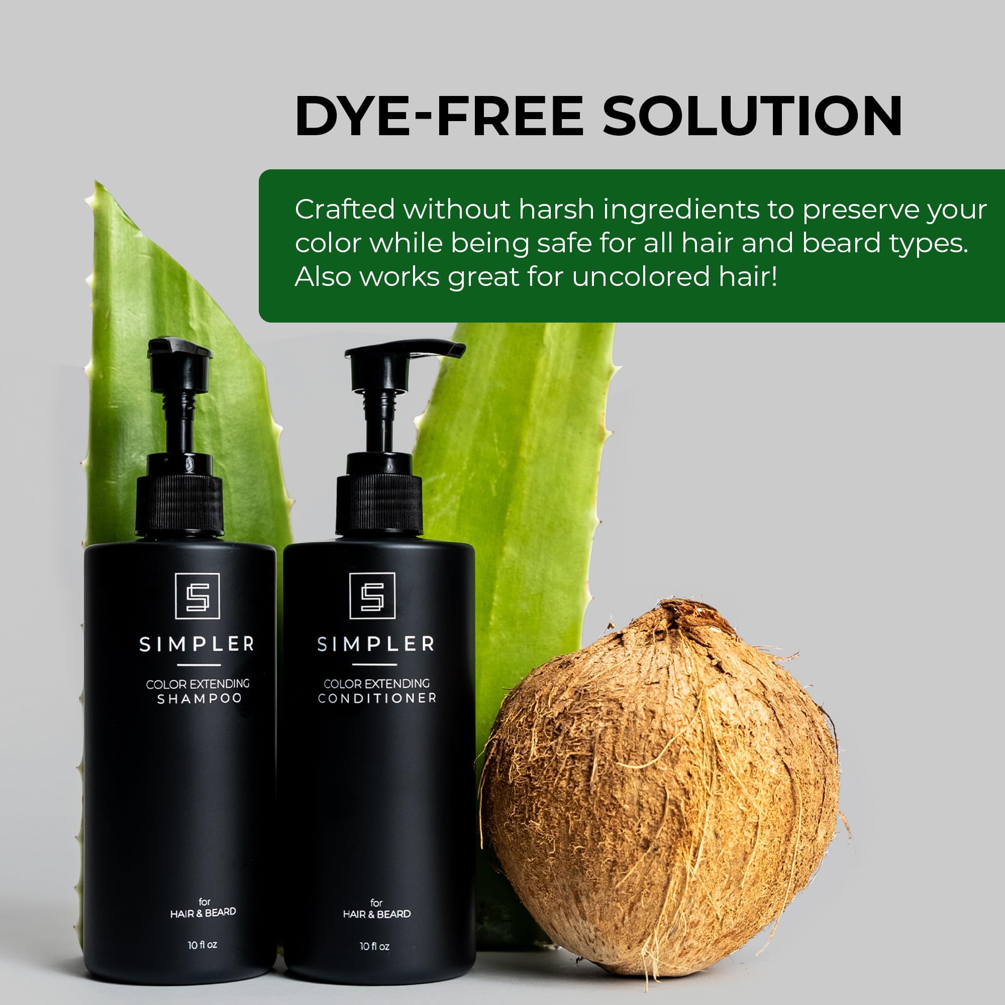 Simpler Hair Color Color protection shampoo close-up emphasizes long-lasting vibrancy.