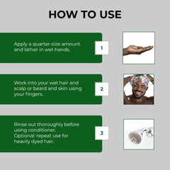 SIMPLER HAIR COLOR bottle with beard care visuals for nourished, maintained facial hair.
