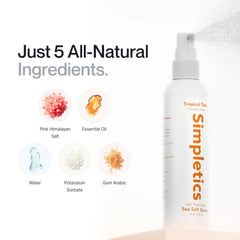 Simpletics 8 oz unisex bottle ready for daily styling.