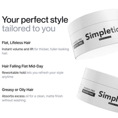 Bentonite clay structure detail in Simpletics formula.