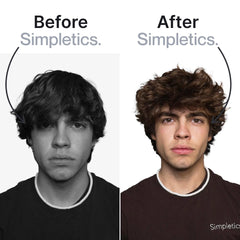 Simpletics sea salt spray mist showing light hold and flexible texture.