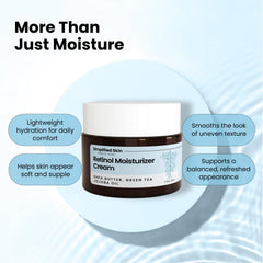 Simplified Skin key ingredients with aloe, green tea, and shea.