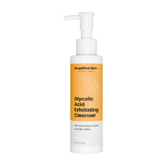 Starting a skincare routine with Simplified Skin cleanser and toner