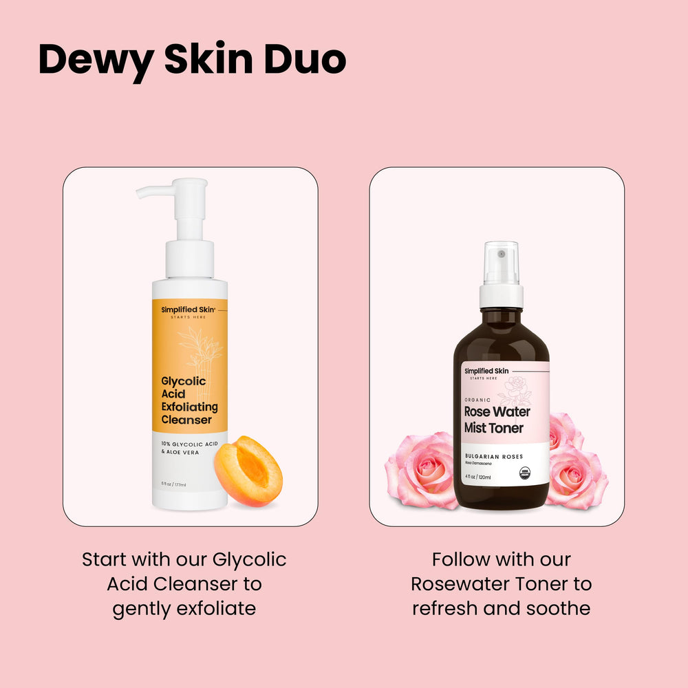 Simplified Skin rosewater body mist for a light, aromatic refresh